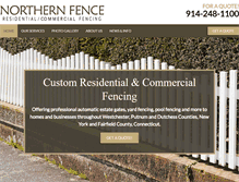 Tablet Screenshot of northernfences.com